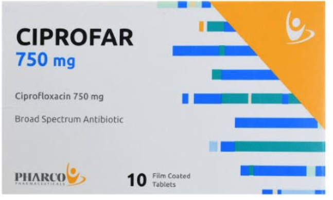 Ciprofar 750Mg 10 Tab (Tablet)