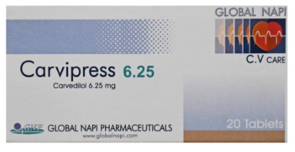 Carvipress Tab 6.25 Mg (Tablet)