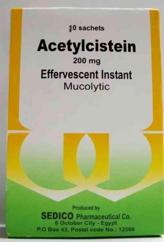 Acetylcisteine 200 Mg 10 Sachets