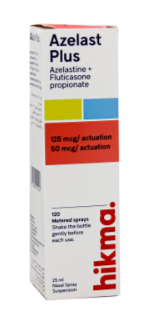 Azelast Plus 125 / 50 Mcg 25Ml Spray